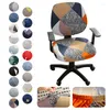 Housses de chaise housse de siège pivotant élastique ordinateur bureau lavable amovible bras housse extensible rotatif LiftChair