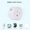 Tuya ZigBee Smart Plug US with Timer Socket Mini Remote Voice Control Home Wireless Plugs Compatible with Alexa Google SmartThings