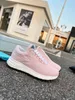 Chaussures Femme Mens Platord Casual Gym Travel En cuir Lace-Up Trainers Sneaker 100% Cow Lettres épaisses Bottom Woman Designer Shoe Lady Sneakers Taille 35-41 69 S