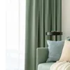 Curtain & Drapes 2022 Luxury Velvet Blackout Curtains For Living Room Bedroom Thicken Green Window Panel Custom Made Home Decor