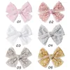 Doux dentelle nœuds pince à cheveux pour enfants filles coton couleur unie nœud papillon sécurité épingles à cheveux chapeaux bébé cheveux accessoires