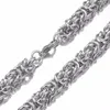 Chains Granny Chic Heavy Byzantine Box Necklace For Men Silver Gold Color Mens Necklaces Stainless Steel Jewelry 6/8/10mmChains