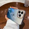 Glitter Clear Lradient Troplating Phone Face for iPhone 15 14 13 Mini 12 11 Pro X XS Max Plus Soft TPU srockproof cover