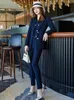 Women's Two Piece Pants High Quality Ladies Pant Suit Women Pink Blue Navy Khaki Formal Blazer Vest And Trousers 3 Set For Work Business Wea