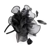 Berets Women Hair Clip Feather Fashion Wedding Fascinator Penny Penny Ribbons and Roders Party Mesh Hat Floral Headwear Beretsberets