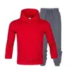 Tute da uomo Autunno e inverno -vendita di marca per il tempo libero Due pezzi di abbigliamento sportivo con cappuccio spesso Uomo Donna Palestra Allenamento fitnessUomo