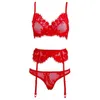 NXY SEXY Conjunto 2022 Bandagem feminina Baixa Underwear Hot Lingerie Fashion Lace Perspective Split Suit Surless Bra calcinha 0211