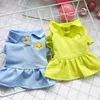 Casual Polo Shirt Dress Spring Summer Pets Outfits Clothes For Small Party Dog Skirt Puppy Pet Costume Y200917
