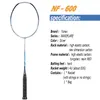 Badminton Racket NF700 NF-600 NF-800 4U Pension Memorial Attack Type With Bag322d