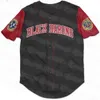 Glanik1 Black Crackers Negro League Retro Baseball Jersey Jersey Bulty Down Big Boy Homestead Black Sox Высококачественные майки вышивки.