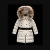 2021 Kids039S Girl Women Boy Jacket Stake Parkas With Hood for Girls Warm Whad Down Down Boy Buded REAL 100 Fur Wint22986220