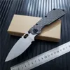 Wild Boar Strider Knife SMF Tank SNG d2 Buracos de bala Cabo de titânio exclusivo Caça tática Facas de sobrevivência Ferramentas EDC