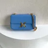 Bolso de diseñador Bolso de la axila bolsos de hombro de cuero genuino cadena de letras lisas