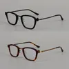 Strutimenti di prescrizione quadrati acetato fatto a mano in Italia con telai ottici miopia iperopia degli occhiali con telai di titanio vintage rlt5880