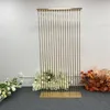 Party Decoration 3PCS Luxury Fashion Wedding Entrance Welcome Door Frame Backdrop Decor Outdoor Lawn Event Flower Balloon Palm Leaf Arch