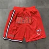 Golden State''Warriors''heren Miami''Heat''men Throwback basketbalshort met zak