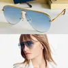 Butterfly Keyhole nose Sunglasses for Men women Retro Grease Mask Gold-color frame double bridge Sun Glasses Z1469 American Laser lettering Eyewear Original Case