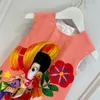 Vestidos de girl039s de alta calidad para niños de verano vestidos impresos bonitos fiesta de vestidos de vestir para niños 039s ropa8683807