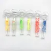 Unique Glow In The Dark Style Tobacco Glass Pyrex Oil Burner Pipes Smoke Pipes Colorful Smoking Hand Pipe For Smoking Dry Herb Wholesale SW125