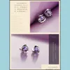 Brincos de garanhão jóias serventes de jóias para festa de casamento Branco e roxo por atacado - 0009WH Drop Delivery 2021 JCNY5