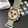 Moonswatch роскошные биокерамические часы для мужчин Moonswatch Кварцевые часы с хронографом 5A высококачественные наручные часы дизайнерские omegawatch все циферблаты для работы женские часы montre WN0E