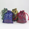 Storage Bags HandEmbroidered Brocade Bag Gadgets Jewelry Cloth Cotton And Linen Beam Port Incense Box BagStorage8054162