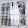 Tratamentos de janela de cortina Têxteis domésticos jardim de jardim1pc Curtains Windows Drapes