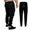 Pantaloni da uomo 2022 Mens Casual Solid Pantaloni multi-tasca Slim Coulisse Cargo Maschile Autunno Inverno Pantaloni sportivi da jogging 3XLMen's Drak22