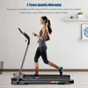 Cinta de correr para caminar con almohadilla LED/estante para teléfono, cinta de correr plegable para caminar, gimnasio, correr, máquina de Fitness eléctrica plegable para interiores para el hogar