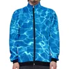 Bluzy do drukowania fali wody Mężczyzna Kobiety Runing Sport Coats Jesień Kurtka Zimowa Casual Zipper Stand Collar
