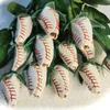 NEW Decorative Flowers Wreaths Sport Leather Rose Softball Pink Long Stem Game Player Gift Decorative Party Gifts