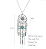 Dream Vintage Catcher Collece Collece Tassel Feather Turquoise Gohemian Style Long Sweater Chain Charm Jewelry Gisters 12pcs1920