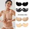 Herbruikbare siliconen buste tepel deksel Pasters Sticker Borst Zelfklevend Invisible Bha Lift Tape Push Up Strapless Bra 220514