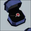 Smyckesl￥dor f￶rpackning Display Blue Veet Bowknot Holder Lagring f￶r Pendant Necklace Char DHBCE