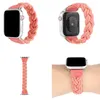 Gevlochten elastische snoer horlogeband voor Apple Watch 45 mm 41 mm 44 mm 40 mm 38 mm 42 mm banden Nylon geweven polsband armband Iwatch Series 7 6 5 4 3 SE SMART Accessoires