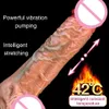 8 Частотный телескопический реалистичный пенис вибратор фаллоимитатор для женщин киска мастурбатор проводной удаленные G-точки сексуальные игрушки