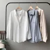 BGTEEVER MINIMALISTER LOOK VIT SHIRTS FÖR KVINNA Turned Collar Solid Female Shirts Tops Spring Summer Bluses 220623