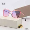 Güneş Gözlüğü 2012 Kadın039S Pembe Gradyan Polarize UV ​​geçirmez Güneş Gözlüğü Metal Box9929579 ile moda trendi oyuk