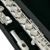 Alto Flute PFA-201S Rechte Headjoint 16 sleutels Gesloten Hole Nikkel Silver G Tune Musical Instrument WiHt Case