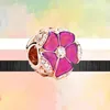 925 armband Charms for Pandora Charm Set Originele doos schattige fuchsia slang bloem auto liefde mama Europese ketting ketting charmes sieraden