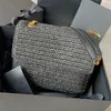 Niki Medium Chain Bag w tkanin tkanin ze słomy skórzane luksusowy projektant Niki Baby Flap Crossbody High Fashion Shopping Tote Portfel Otwarta tylna kieszeń