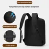 Backpack Business Travel Corean Style 14 -дюймовый ноутбук с USB -зарядным портом для мужчин водонепроницаемой колледж School Backbackpack