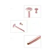 Jade Roller Massage Stick Electric Dwa w jednym wymiennym jadeczkowym masażerowie energetyczne Beauty Bar269D4454931