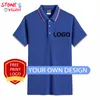 Camisa polo Diseño de impresión de publicidad cultural personalizada Manga corta Solapa Ropa de trabajo para hombres 220722