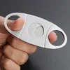 Fast Stainless Steel Cigar Cutter Knife Portable Small Double Blades Cigar Scissors Metal Cut Cigar Devices Tools Smoking Accessories