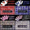 Nail Art Décorations Nail Art Strass Décorations Kit Cristal Ongles Charmes Diamant Diy Alliage De Luxe Bijoux Gemme Ongles Pièces Manucure Accessoires 230310