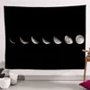 India Moon Tapestry Dekoracja nocna dekoracja tła sypialnia ściana akademika boho home dekoracje mural J220804