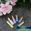 50pcs 3ml 5ml Small Glass Roll on Bottle Empty Doterra Roller Essential Oil Bottles Refill Perfume Vials with Key Chain Travel