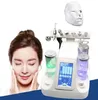 7in1 Su Hidro Yüz Makinesi Dermabrazyon Vakum Süpürge LED PDT Maske Oksijen Jet Bio RF Yüz Kaldırma Ultrasonik Cilt Bakım Makinesi