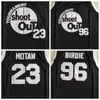 Moive TournaMant Shoot Out BirdMan 96 Tupac Shakur Birdie Jerseys Basketball 23 Motaw Wood 2 PAC Above The Rim Costume Double Team Color Black Grey Good Quality